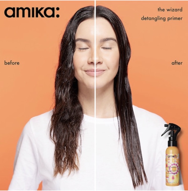 Xịt dưỡng giảm rối tóc Amika The Wizard Detangling Hair Primer