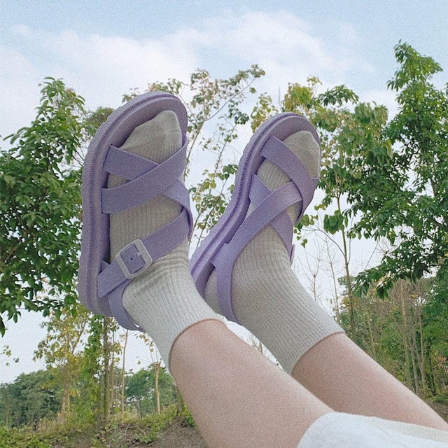 SANDAL CAO SU - Đan dây - dép cao su đi học