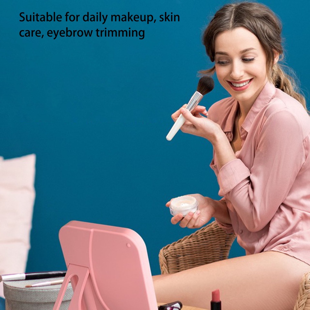 [Hàng mới về] Gương trang điểm tích hợp đèn led không dây 1200mAh 3 màu sắc ánh sáng có thể điều chỉnh