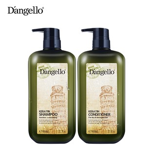 Cặp dầu gội, dầu xả Dangello Keratin 800ml*2 dành cho tóc khô xơ, dưỡng tóc mềm mượt, chắc khỏe