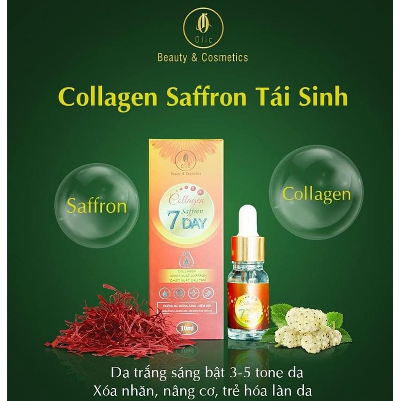 Dưỡng da trắng sáng SERUM COLLAGEN SAFFRON 7 day OLIC
