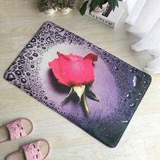 Combo 10 thảm lau chân hoa 3D