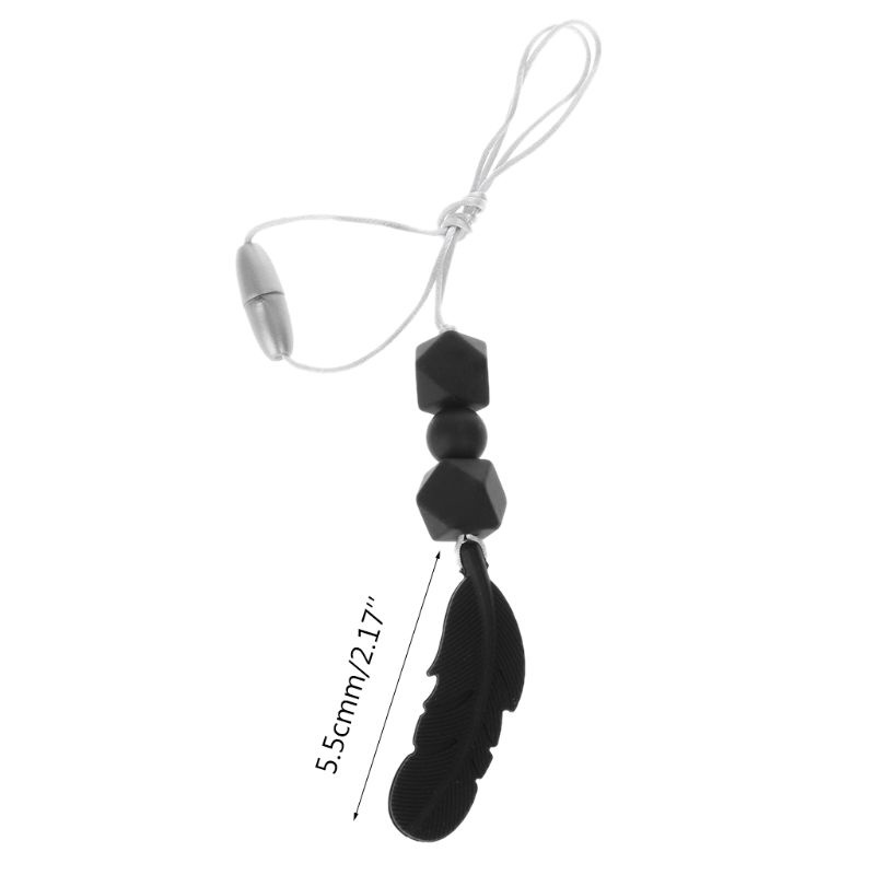 Haha Đồ Chơi Ngậm Nướu Hình Lông Vũ Bằng Silicone Cấp Thực Phẩm Cho Bé Sơ Sinh Hoặc Y Tá