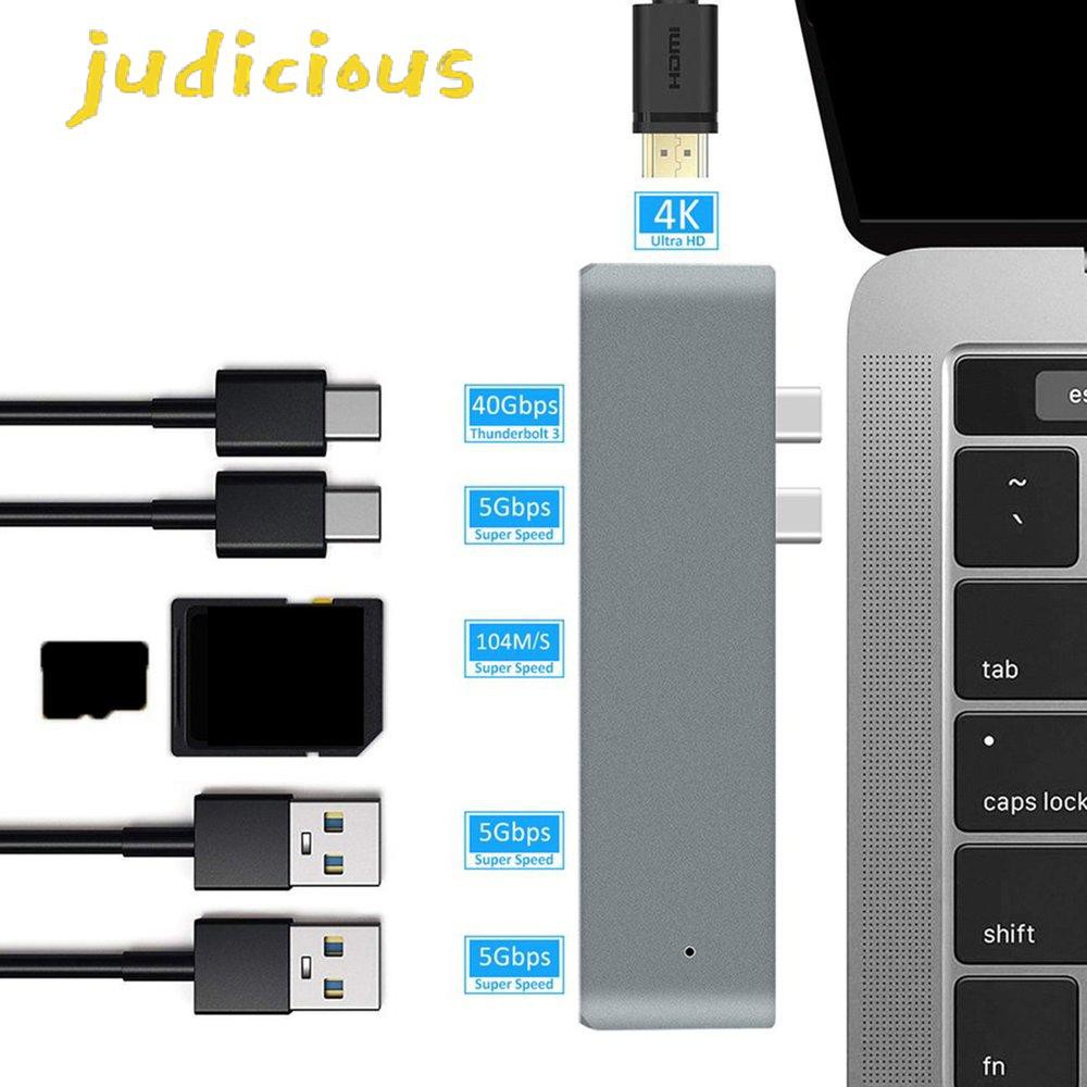 Bộ Chuyển Đổi Hub Usb 3.1 Type-C Sang Hdmi 4k Thunderbolt 3 Usb C Cho Macbook Pro / Air | BigBuy360 - bigbuy360.vn