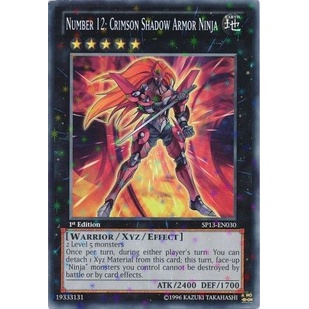 Thẻ bài Yugioh - TCG - Number 12: Crimson Shadow Armor Ninja / SP13-EN030'