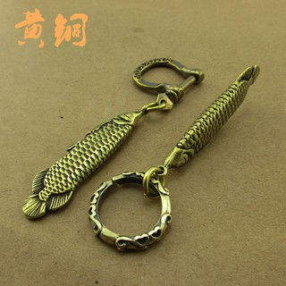 Mặt dây chuyền hình cá vàng bằng đồng đẹp mắt
