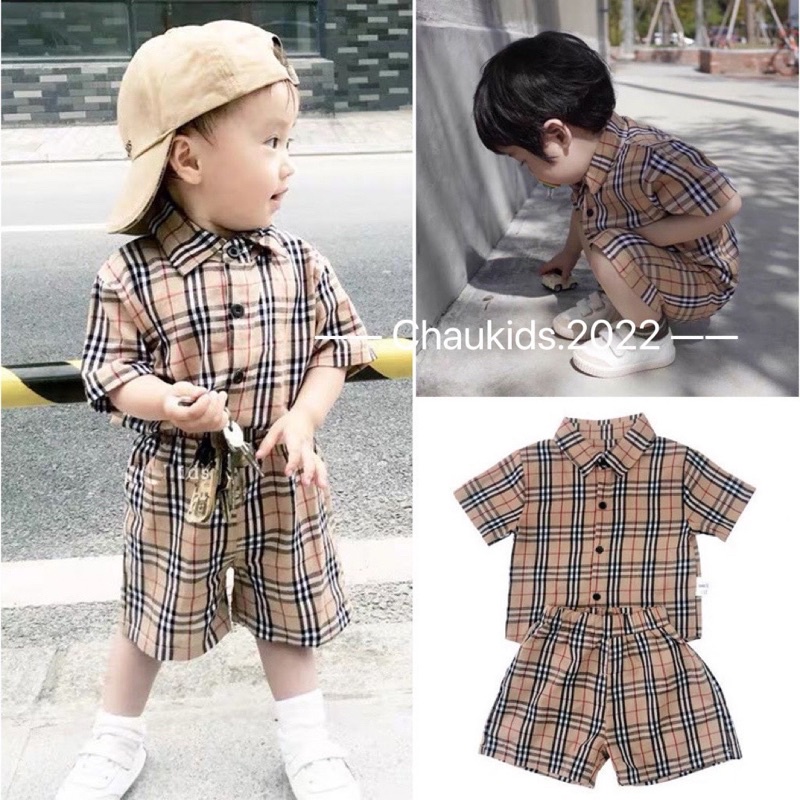 Bộ Bu Bờ sơ mi cho bé mã 49062