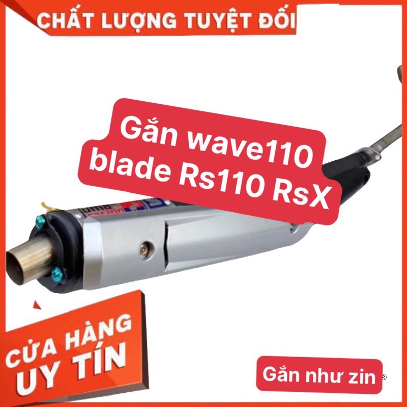 Pô Uma Mỏ Chu Gắn Wave110 Đời Mới, Wave S-RS-RSX Tặng Kèm Ốp Spark