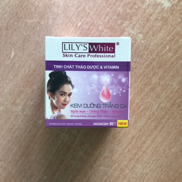 LiLy's White Kem dưỡng trắng da ngừa mụn, chống thâm, mờ sẹo Thảo dược