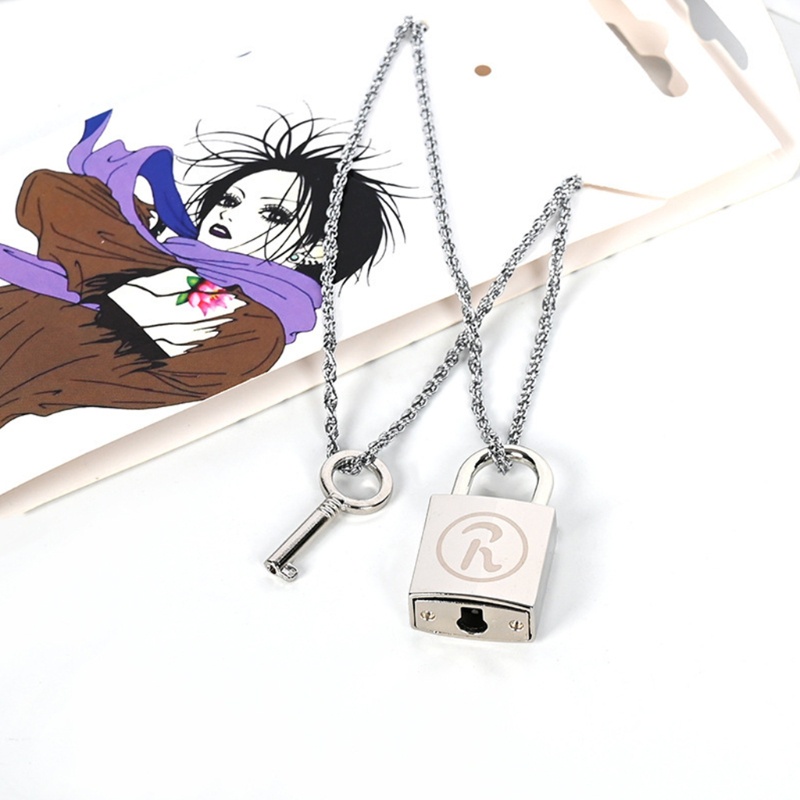 Set 2 mặt dây chuyền kim loại hình chìa khóa và chìa khóa phong cách Anime Ai Yazawa NANA