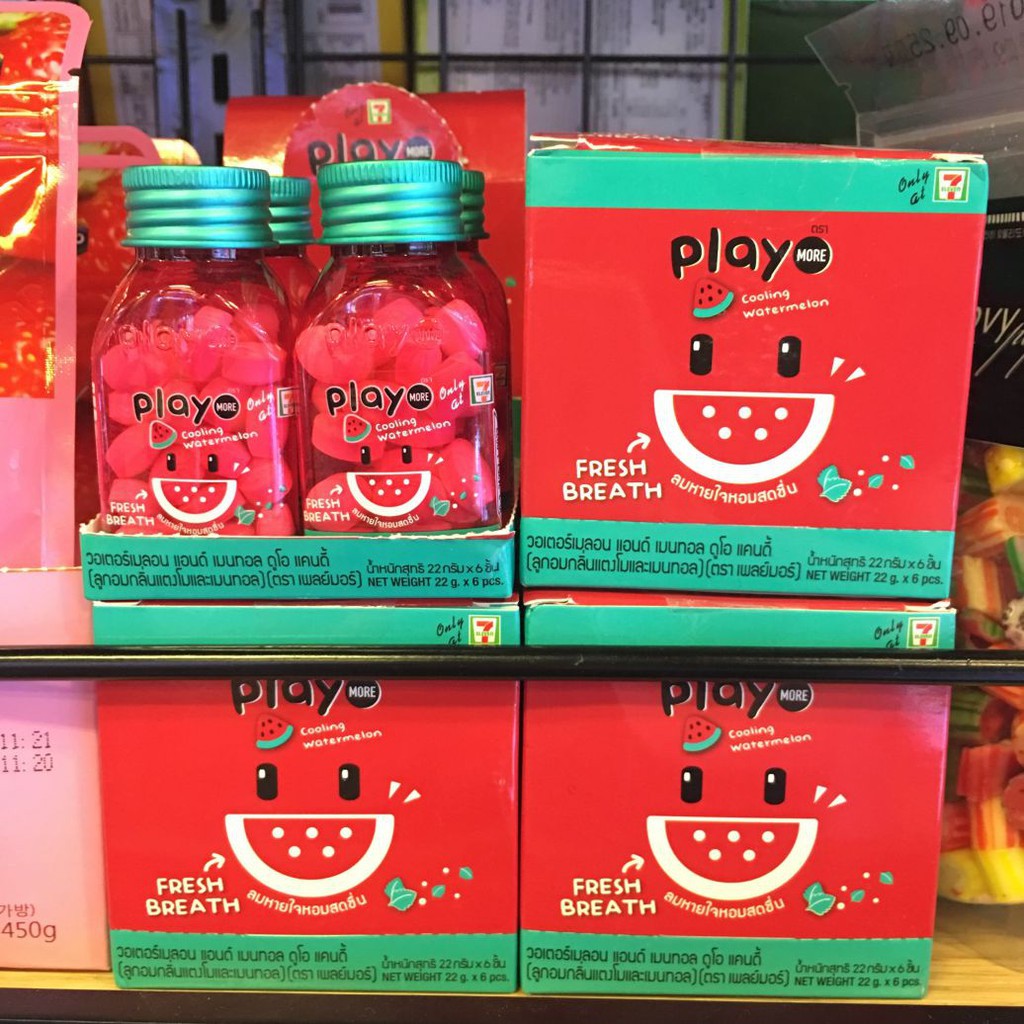 Com Bo 6 Hũ Kẹo Play Kẹo Dưa Hấu Thái Lan