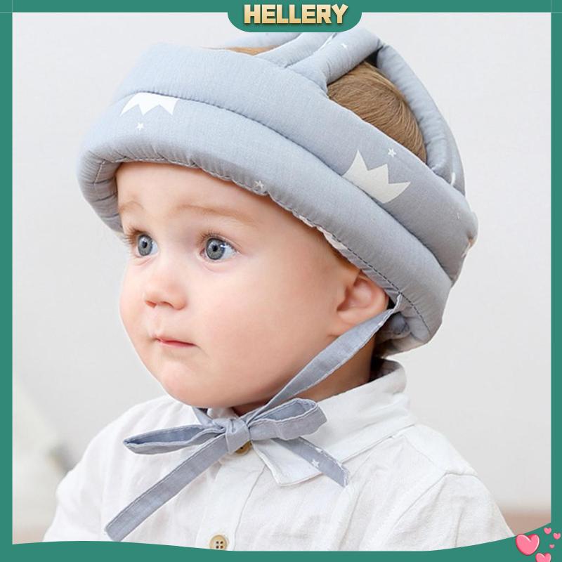Mũ Trùm Đầu 40-53cm Chất Liệu Cotton Bảo Vệ An Toàn Cho Bé Tập Đi