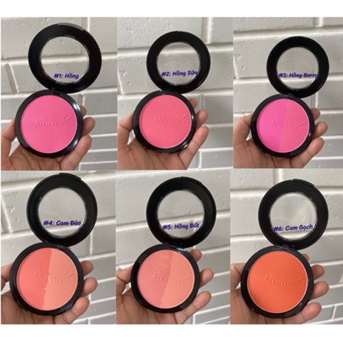 Phấn má hồng dạng nén Mira Aroma Smoothing Blusher 14g