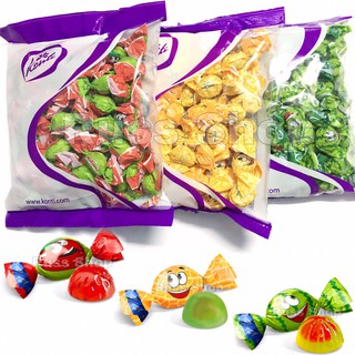Kẹo dẻo Konti mix thập cẩm 3 vị dưa hấu, dưa gang, dâu tây_chính hãng Nga