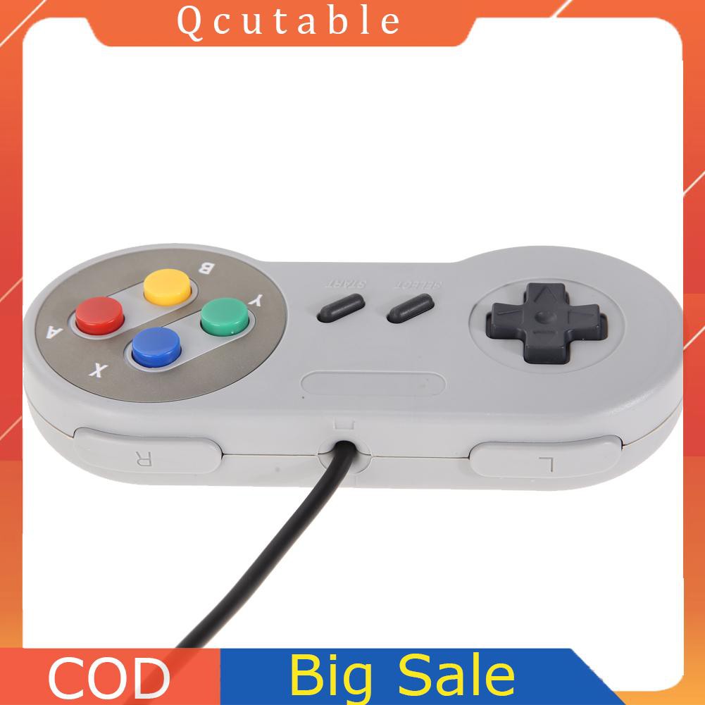 Bộ 2 Tay Cầm Chơi Game Super Nintendo Snes Usb Famicom Cho Pc
