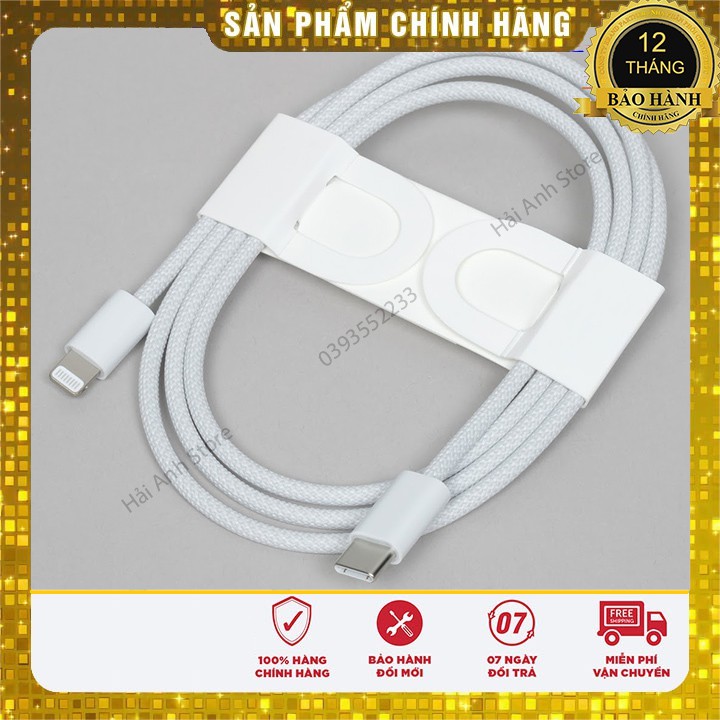 Cáp Sạc Nhanh IPType C To-Dây dù Bóc máy