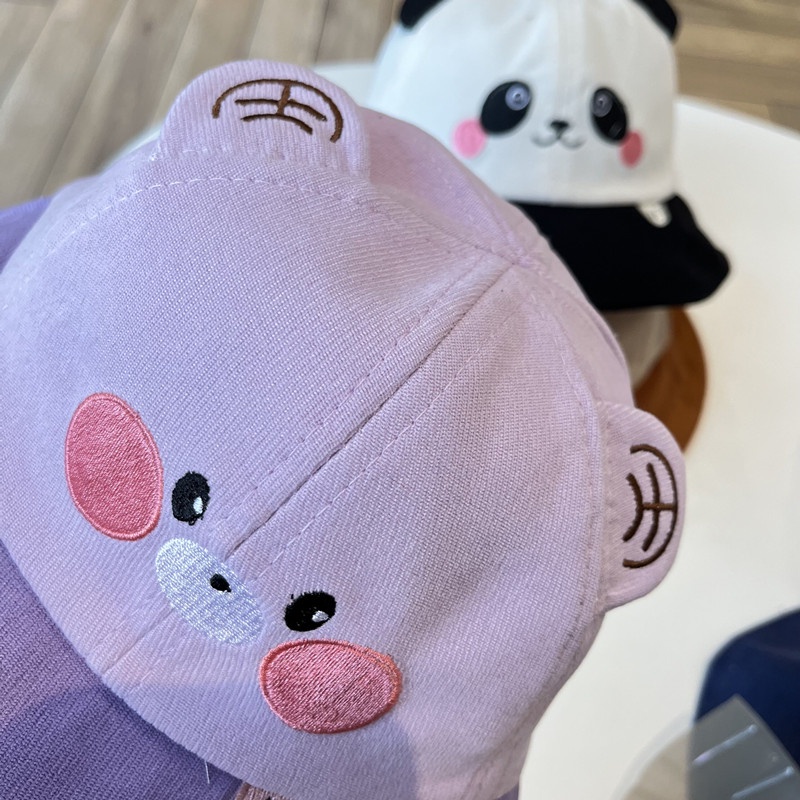 Nón Tai Bèo Vải Nhung Họa Tiết Hoạt Hình Dễ Thương Cho Bé
