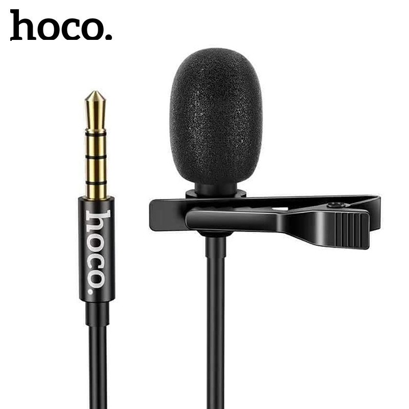 [Mã ELHACE giảm 4% đơn 300K] Micro mini jack 3.5mm Hoco DI02 màng lọc âm khử tiếng ồn , thu âm nhạy dây dài 2m