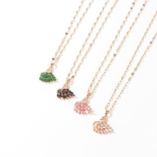 Dây Chuyền Thiên Nga Đính Đá Nhân Tạo Titan Ko Đen TT 3184