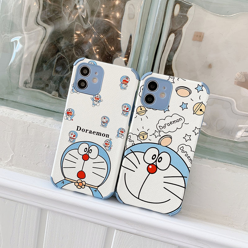 Huawei Mate 40 30 20 Pro P40 P30 Pro P40 Lite Y9 Prime 2019 P Samrt Z Nova 8 7 6 Pro 7i 8 7 6 SE 5 Pro Doraemon Case Four-corner Anti-fall Lens Fine Hole