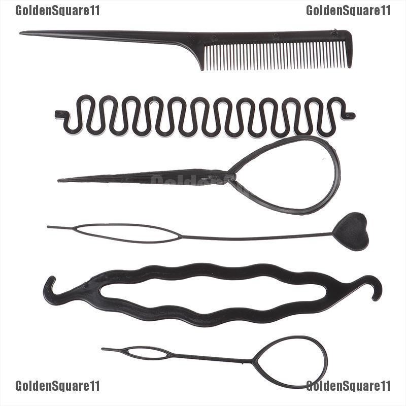 [Hàng mới về] Bộ 6 dụng cụ uốn bện tạo kiểu tóc xoăn cho trẻ em