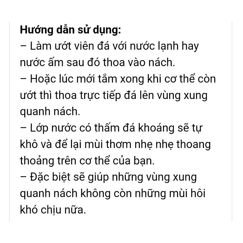 Lăn Nách Đá Khoáng Thiên Nhiên Deo Klear BrightWin Metawin Thái Lan Chính Hãng