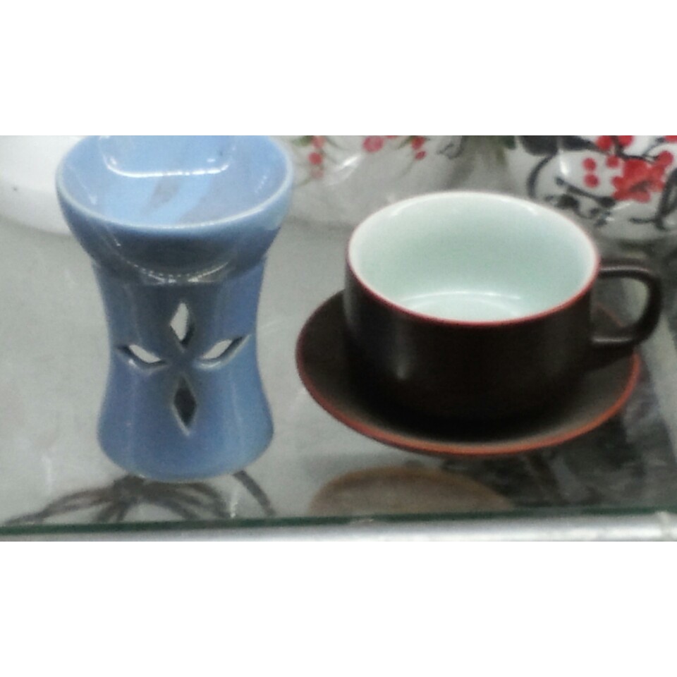 Đèn đốt nến trụ liền gốm Bát Tràng | BigBuy360 - bigbuy360.vn