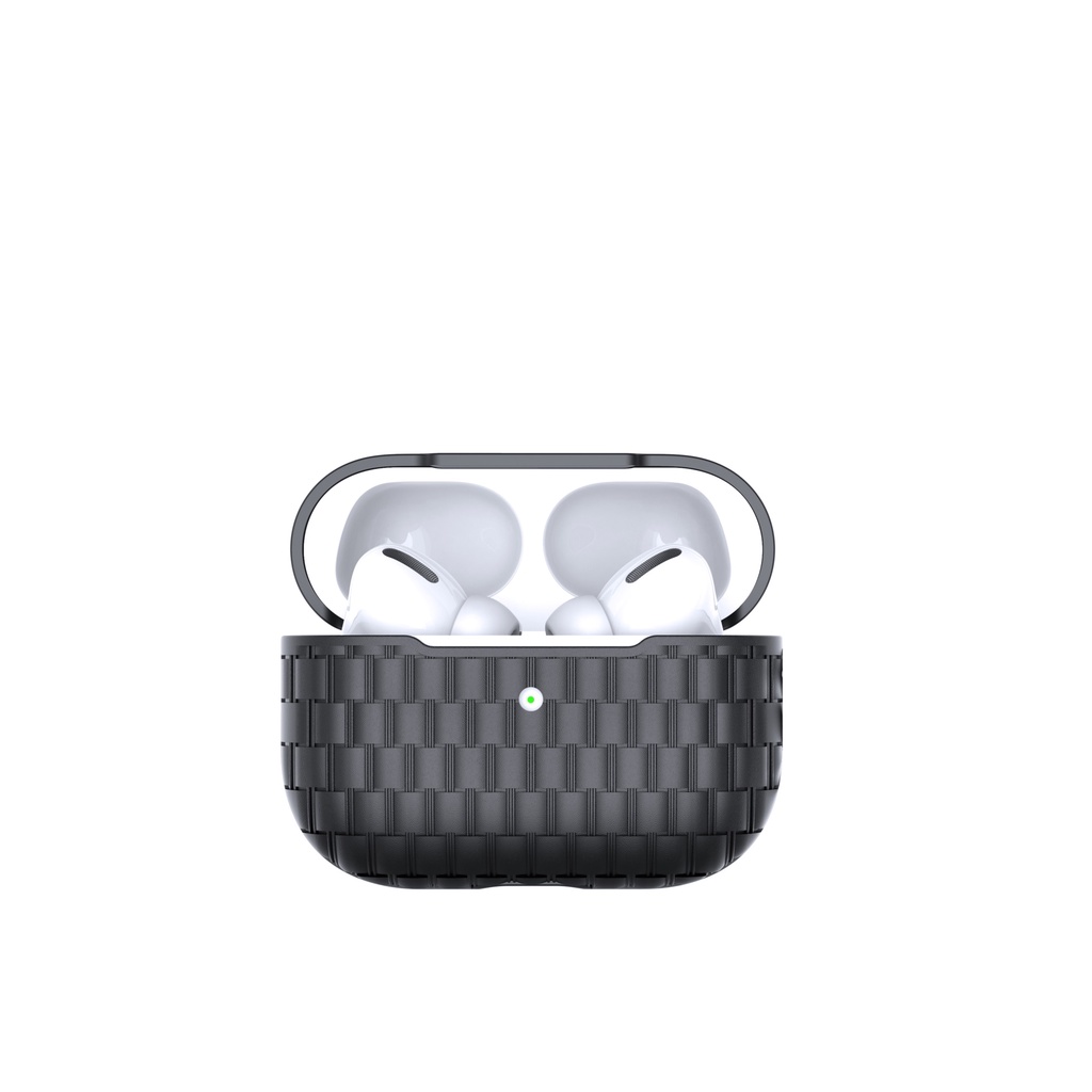Vỏ Bảo Vệ Hộp Sạc Tai Nghe bluetooth Không Dây airpods 1 / 2 pro 3 2021 pro 2 2022 Bằng TPU Mềm Họa Tiết Bện Chống Sốc