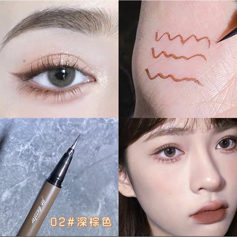 Bút Kẻ Mắt Nước Siêu Mảnh, Vẽ Mi Dưới Nét Tự Nhiên, Mềm Mại, Chống Thấm Nước, Lâu Trôi