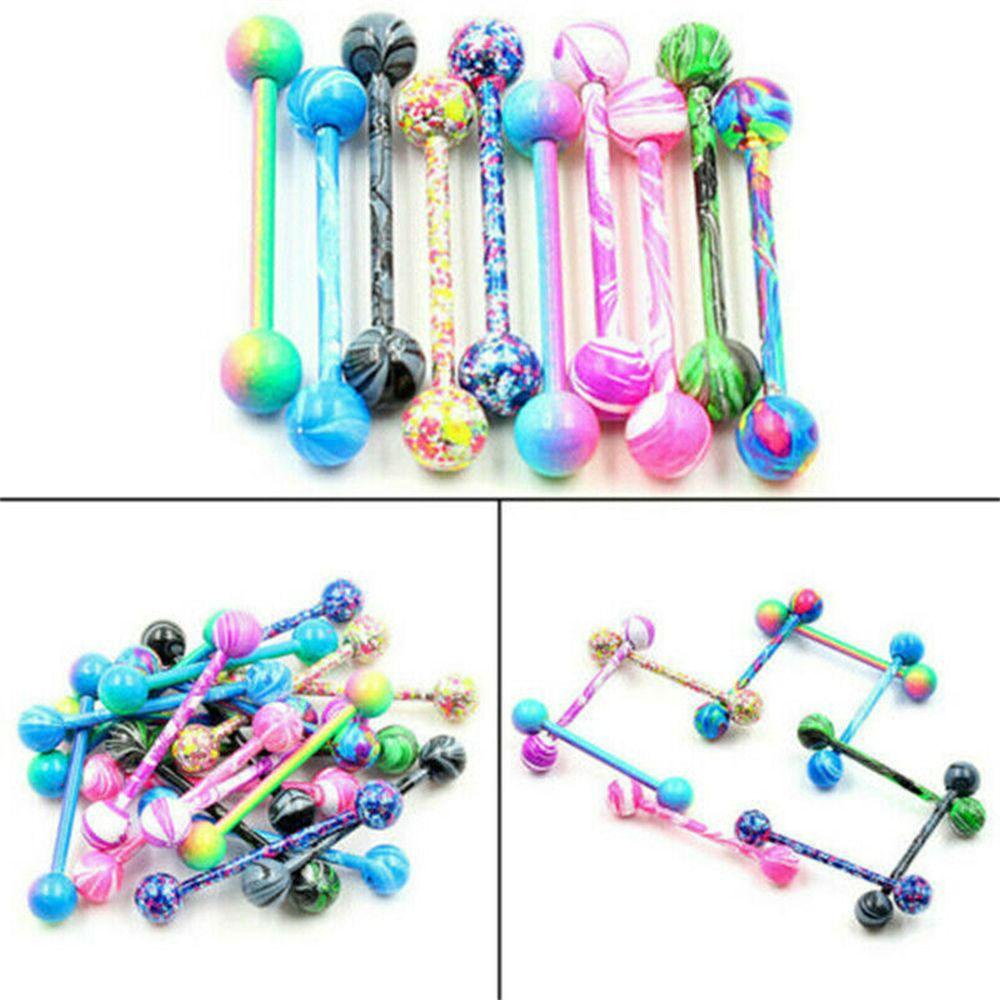 Khuyên Rốn / Lưỡi / Lông Mày / Môi Bằng Thép Nhiều Màu Sắc