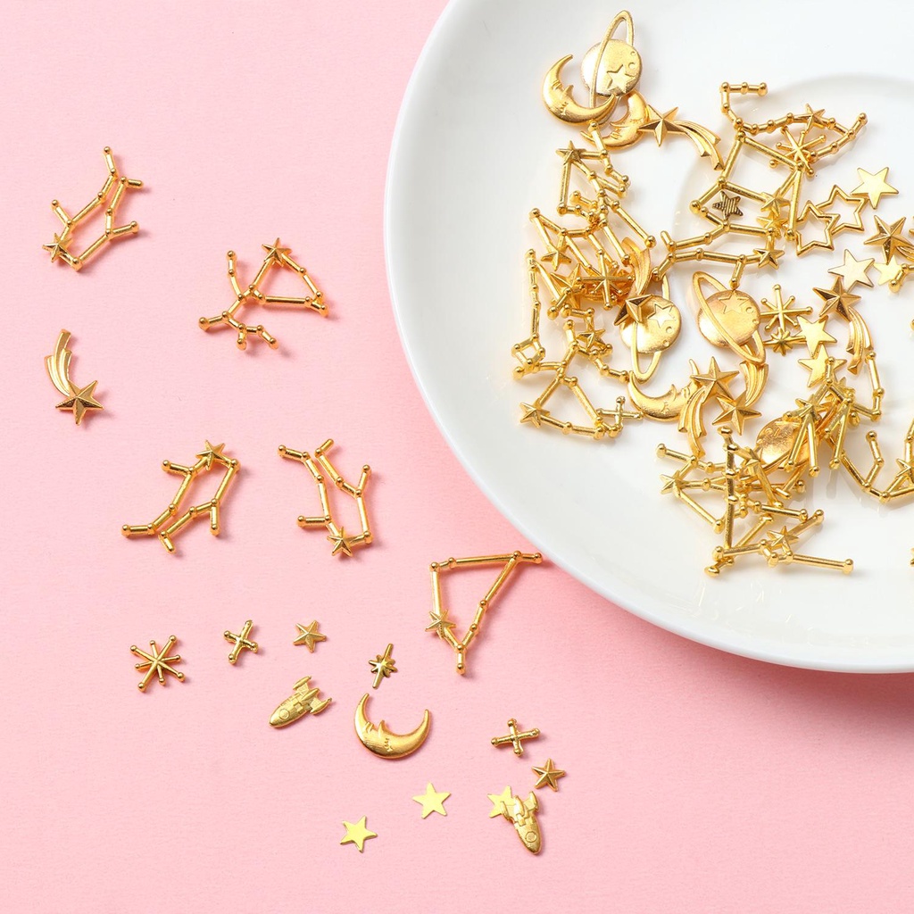 Set 120 Phụ Kiện Hợp Kim Kẽm Chủ Đề Chòm Sao / Mặt Trăng DIY Charms