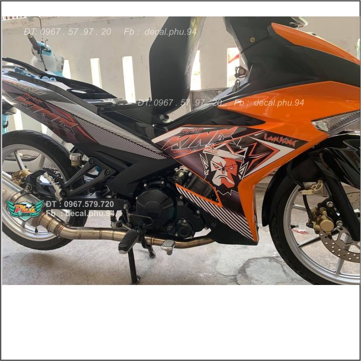 Tem Rời Exciter 150 Cam đen Kinhdrang (V)
