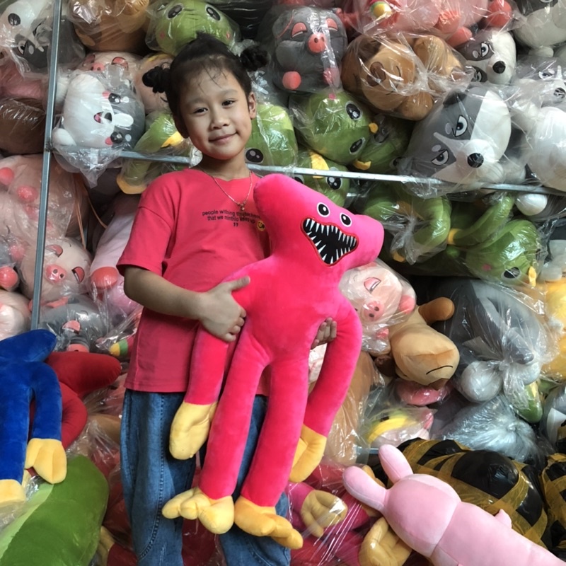 Búp Bê Nhồi Bông Hình Nhân Vật Phim Kinh Dị Hoạt Hình Đáng Yêu, Thú Bông Huggy Wuggy nhân Vật Game Poppy Playtime Cho Bé