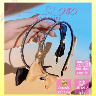 Cài tóc nơ đính đá bling bling quảng châu