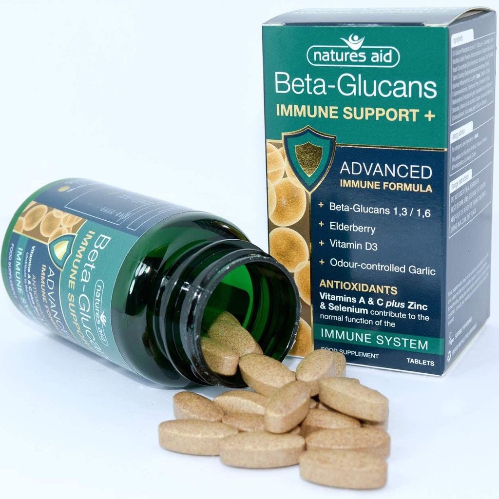 Natures Aid Beta Glucans Immune Support + tăng cường sức đề kháng và miễn dịch cho cơ thể, hộp 30 viên – Health Pharmacy