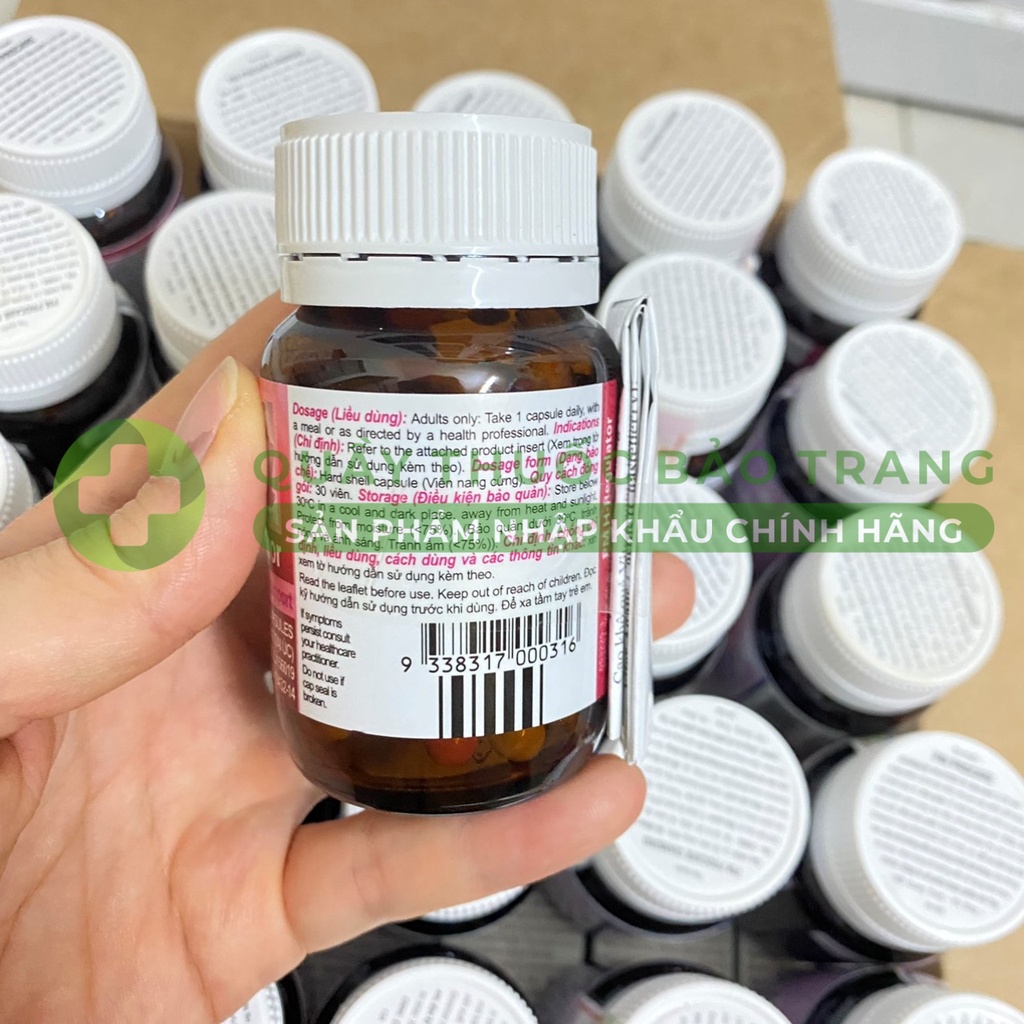 PM H-Regulator giúp tăng cường nội tiết tố nữ - Hộp 30 viên của Úc