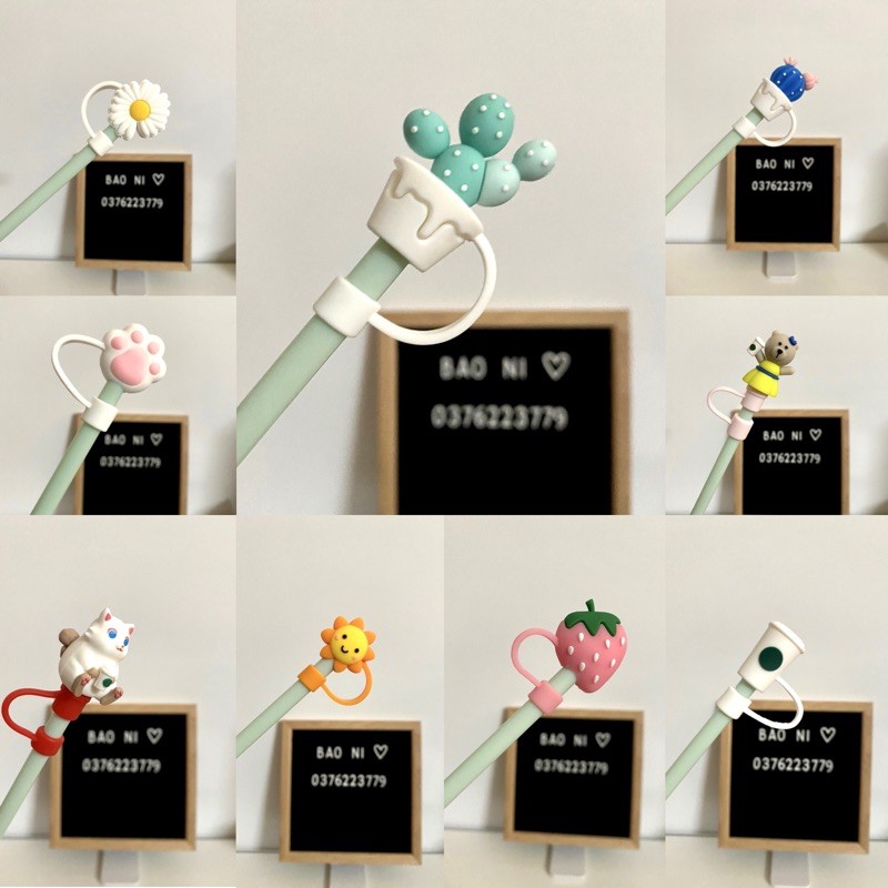 Nút đậy ống hút - Strawtoppers
