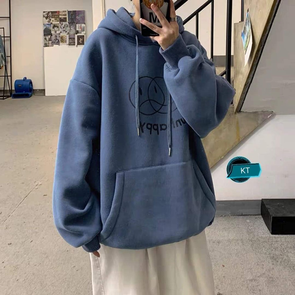 Áo hoodie mặt cười đôi KTH1120