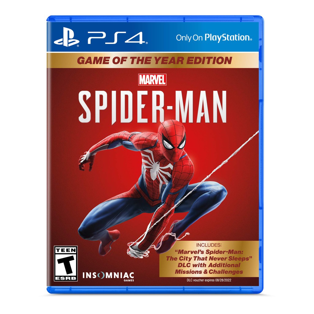 Đĩa Game PS4 Mới - Marvel Spider-man Game of The Year Edition