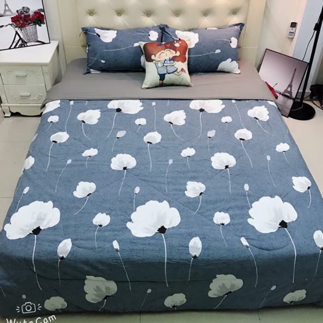 SET CHĂN GA GỐI CHĂN TRẦN BÔNG