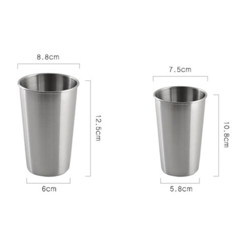 Ly Uống Nước Bằng Thép Không Gỉ 350Ml / 500Ml