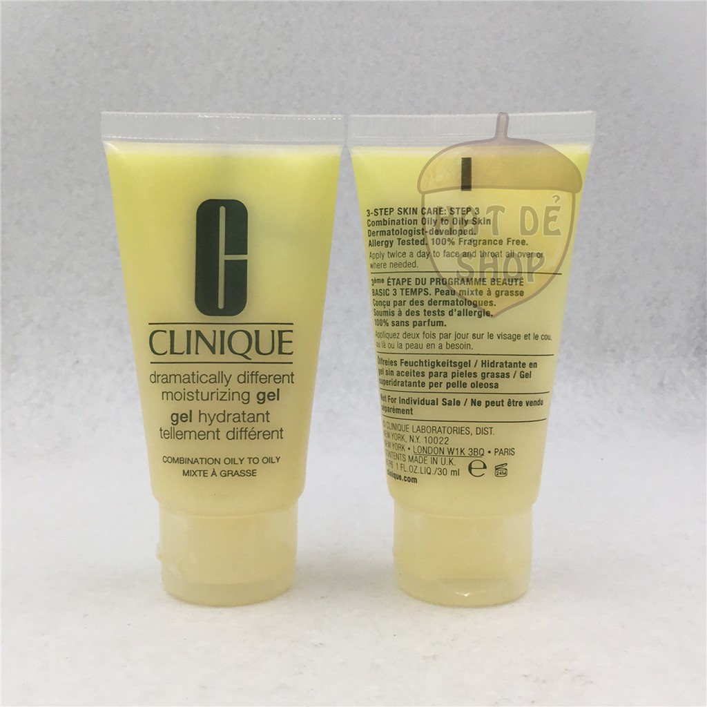 Clinique Kem Dưỡng Ẩm Da Dầu Thoáng Da  Dramatically Different Moisturizing Gel 30ml -Hàng Chính Hãng