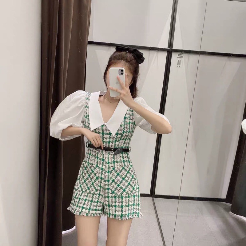 [ORDER] Jum sooc cổ sơ mi kèm belt