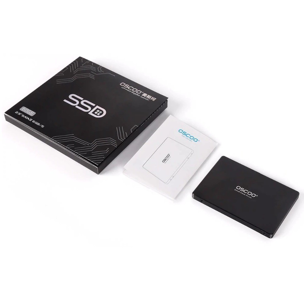 Ổ cứng SSD OSCOO 240GB SATA III 2.5-inch - tốc độ đọc 520MB/s (Đen)