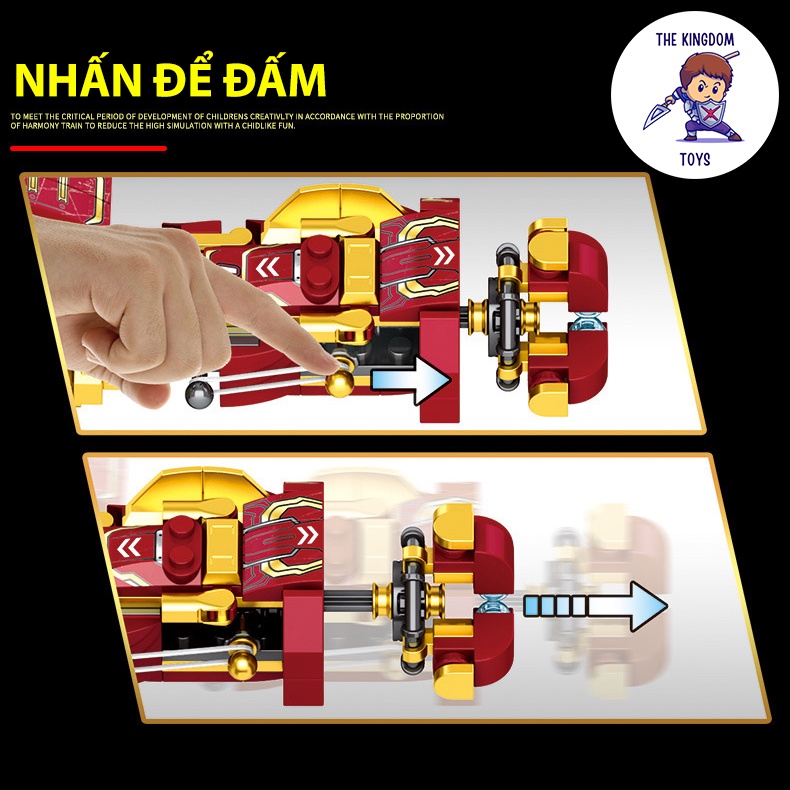 Đồ Chơi Lắp Ráp HulkBuster Iron Man Mô Hình Robot Siêu Anh Hùng Người Sắt LY76026