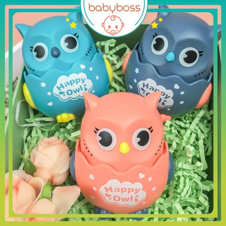 Đồ chơi vui nhộn chim cú mèo đáng yêu cho bé chạy dây cót - babyboss