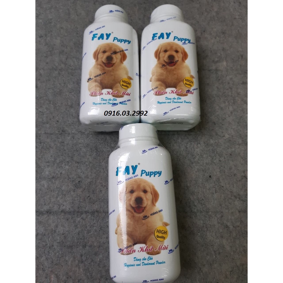 [Mã PET50K giảm Giảm 10% - Tối đa 50K đơn từ 250K] Phấn tắm khô cho chó Fay, Bột tắm khô cho chó Fay