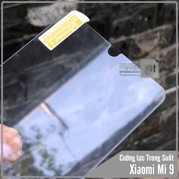 Kính cường lực Xiaomi Mi 9 / Mi 9 Lite / Mi CC9 - Trong Suốt