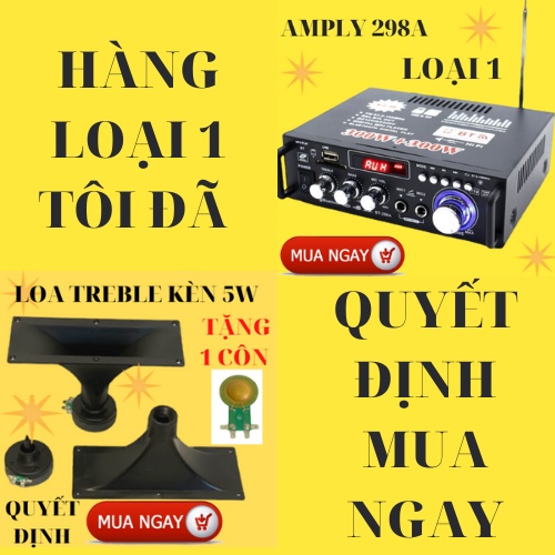 Loa treble 5w HQ 301 chuyên bẫy chim đêm kết hợp amply mini 12v 298A hàng xịn