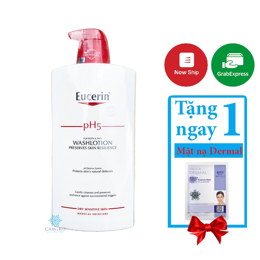 [Date 07/2024] Sữa tắm dành cho da nhạy cảm Washlotion pH5 Eucerin 1000ml